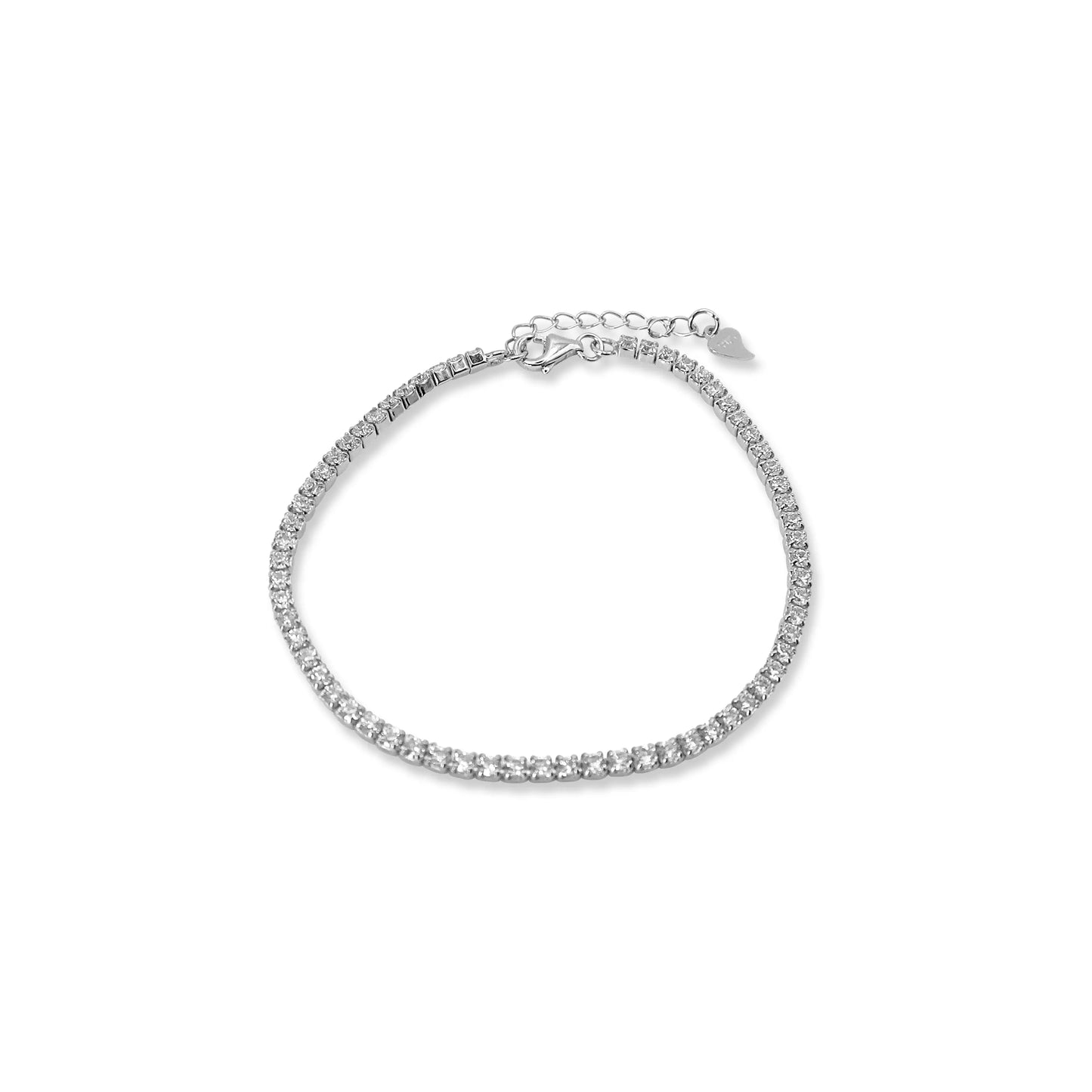 925 Cubic CZ Classic Tennis Bracelet laasim